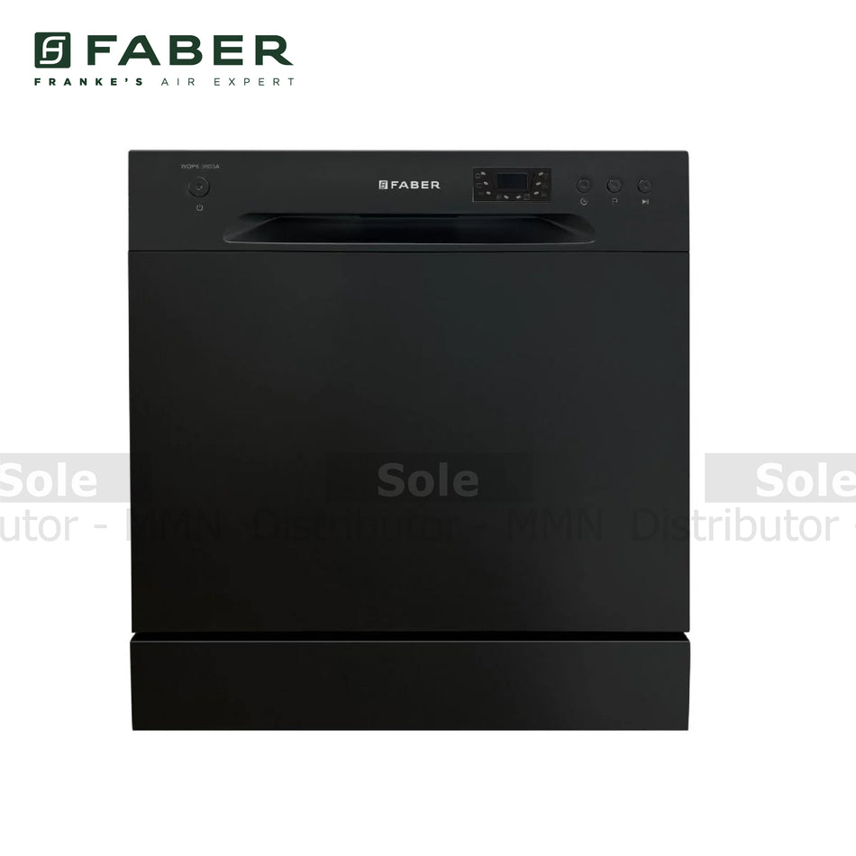 Faber Dishwasher FSID 6PR 8S Black Finish 8 Place Settings with 6 Programs A++ Efficiency - FB/DW/BK/8P/117.0631.600