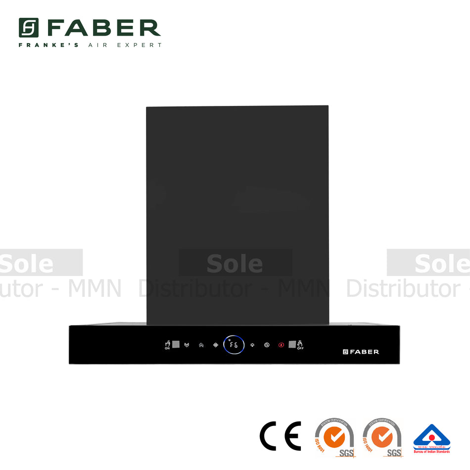 Faber Cooker Hood Dazzle BLDC BK 60 and 90 Matt Black Gesture and Touch Control - FB/HOOD-DZ/MAB