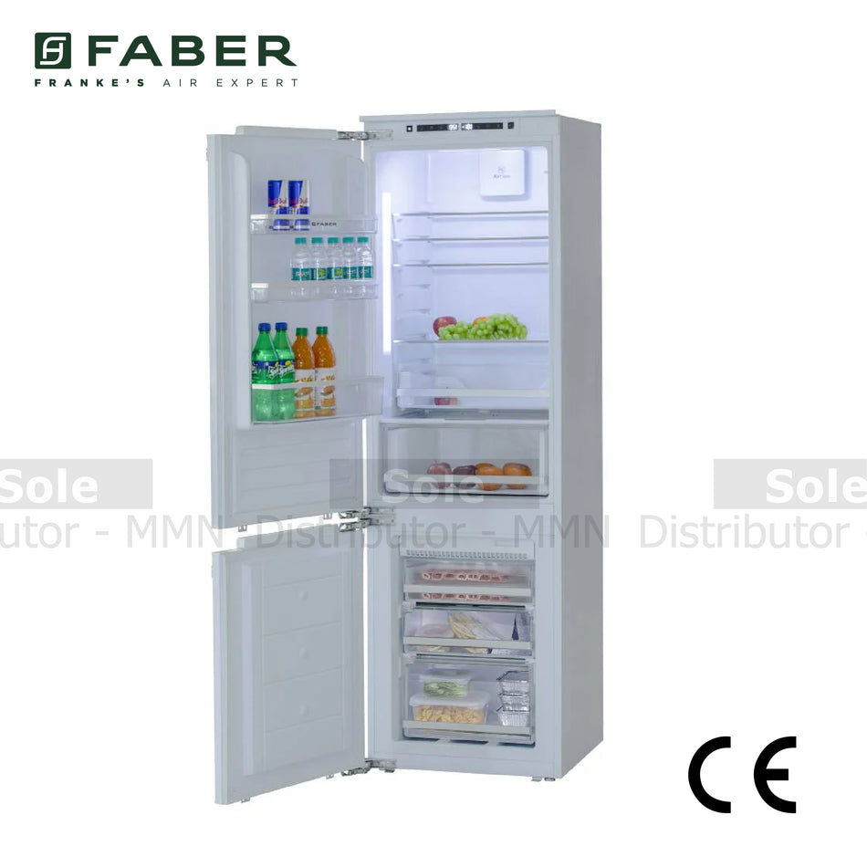 Faber Refrigerator BIR BCD-256 RAC White  Color 256L Capacity R600a Refrigerant Eco Mode - FB/REF/WHT/256/118.0597.024