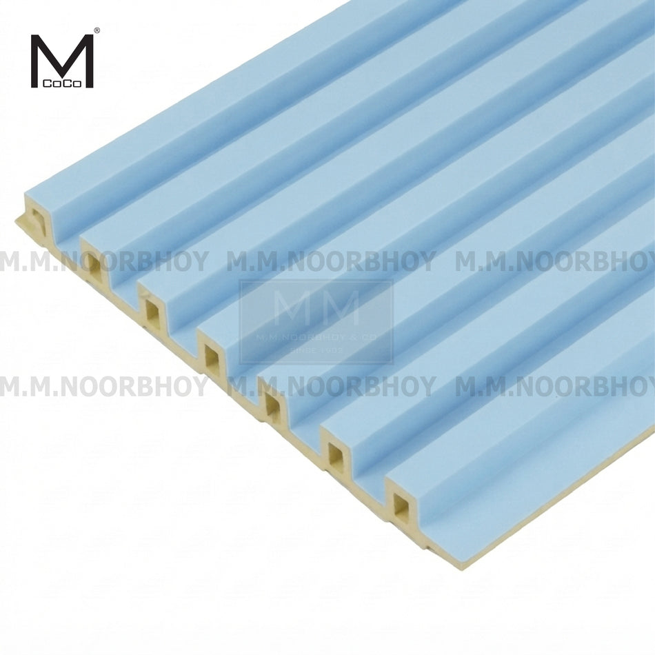 Mcoco WPC Fluted Wall Panel - 148*13.9*3000mm - QX-ZF-19 Colour - Pcs - MCO/WP/M148/QX-ZF19