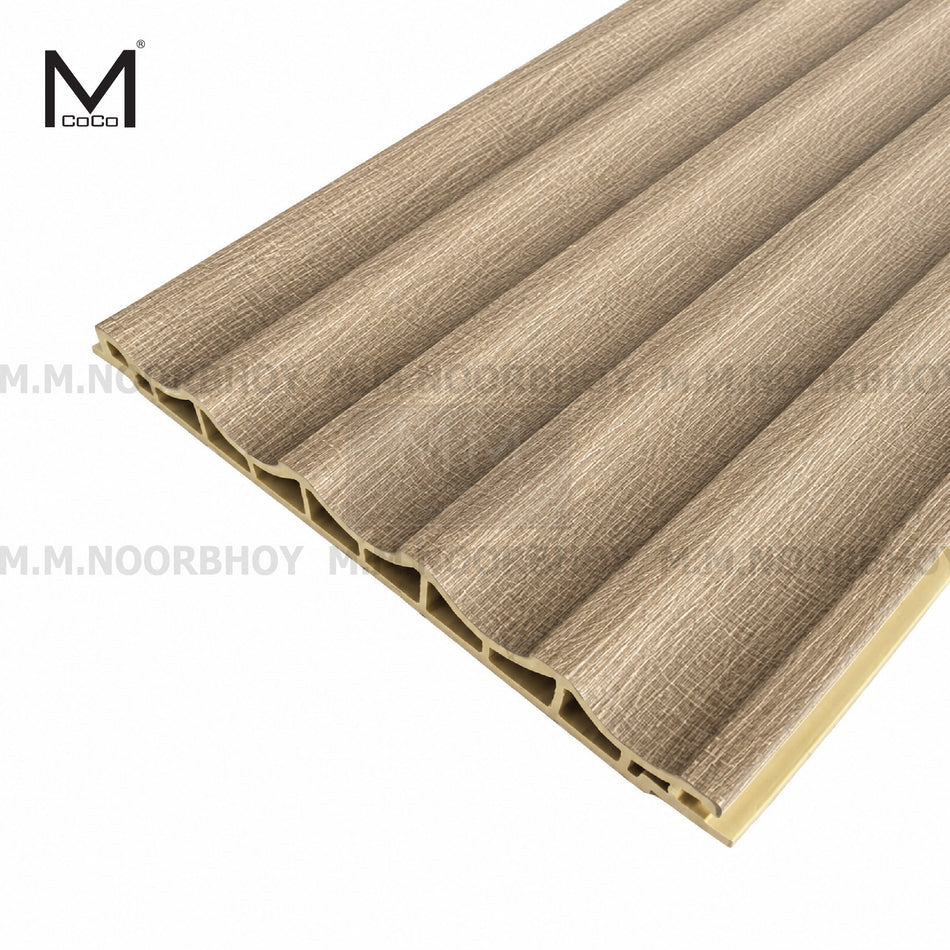 MCO WPC Fluted Wall Panel - QX-SH-48 Color - 150*12*3000mm - Pcs - MCO/WP/M150/QX-SH48