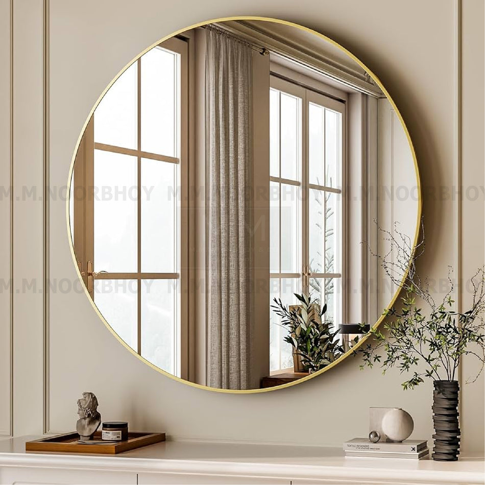 GC-Mirror with Frame 10 Round Gold - MIR12 - GC/BF/MIR/GLD/12