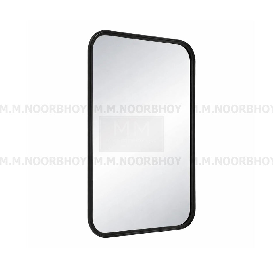 GC- Mirror with Frame 18 Square Black -MIR12 - GC/BF/MIR/SQ/BLK/12