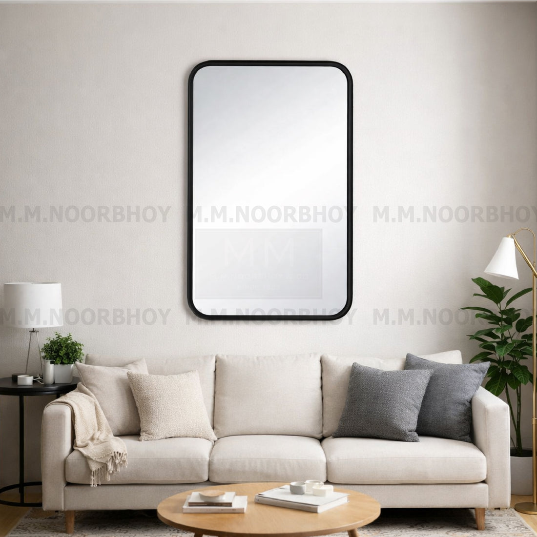 GC- Mirror with Frame 18 Square Black -MIR12 - GC/BF/MIR/SQ/BLK/12 – M ...