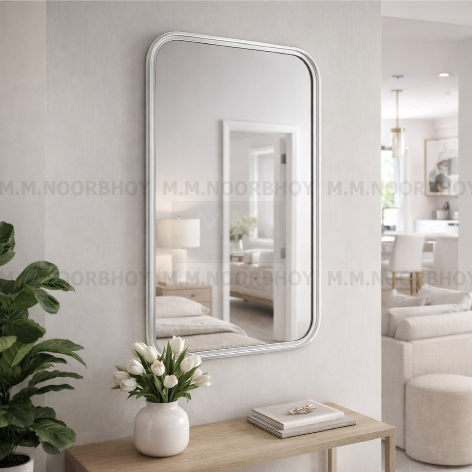 GC-Mirror Frame 17 Square Silver -MIR12 - GC/BF/MIR/SQ/SIL/12