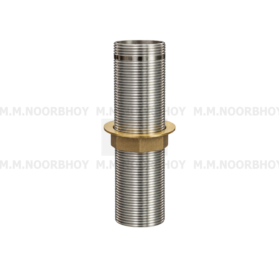 GC Mixer Bottom Extension Tube Stainless Steel Finish with Brass Nut - 5 x 1 1/4 Inches - GC/ME/SS/01