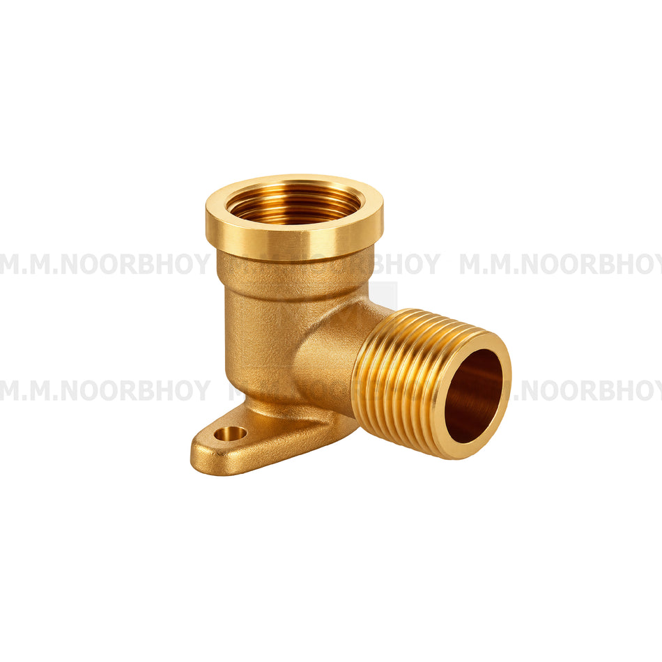 GC - Nipple Elbow Lagged Brass Finish - 2 x 1 1/2 Inches - GC/NL/BR/NP60
