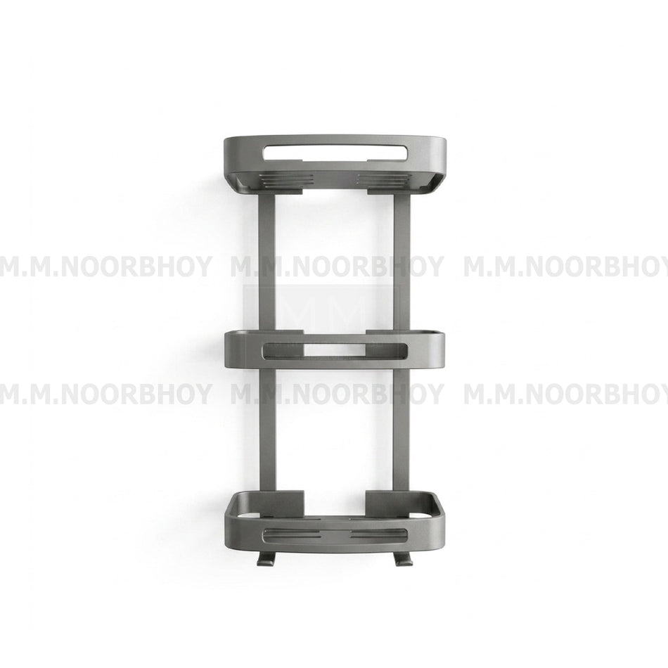 GC Triple Shelf Straight Rack Wall Fix with Cover SS 304 Matt Finish - GC1403
