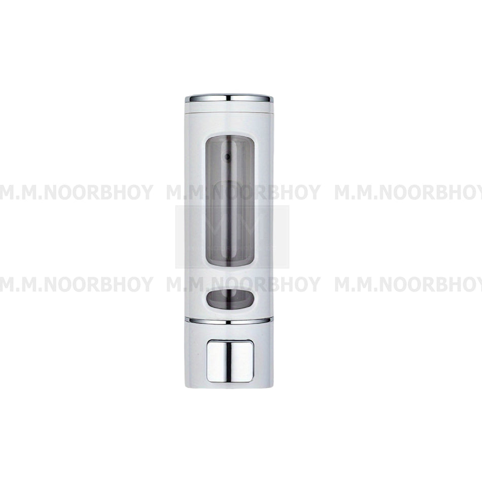 GC White Plastic Manual Oval Soap Dispenser - GCSD350OVALWHITE