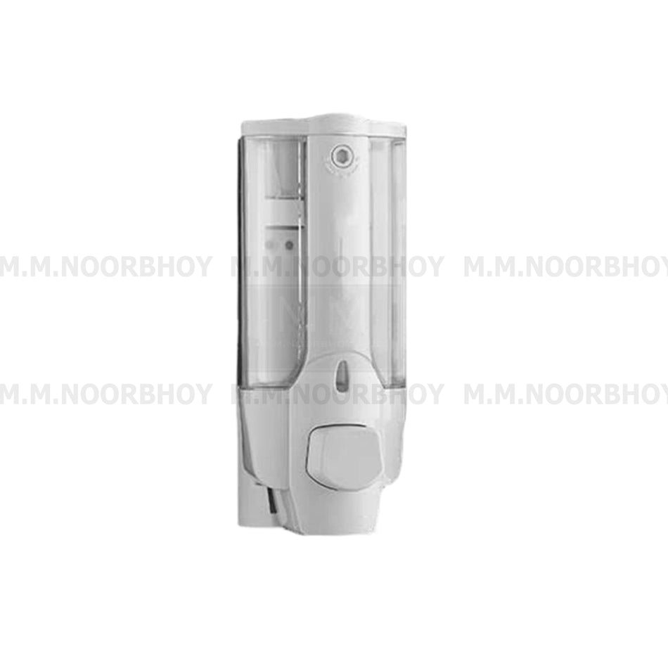 GC White Plastic 350 ml Manual Soap Dispenser - GCSD350S