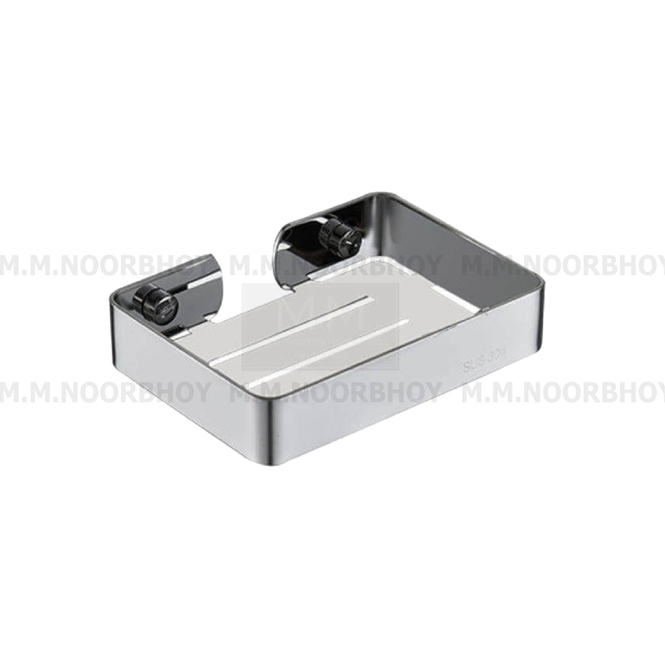 GC Square CP 304 Chrome Finish Soap Dish Rack - GCSDSQHVYCP304