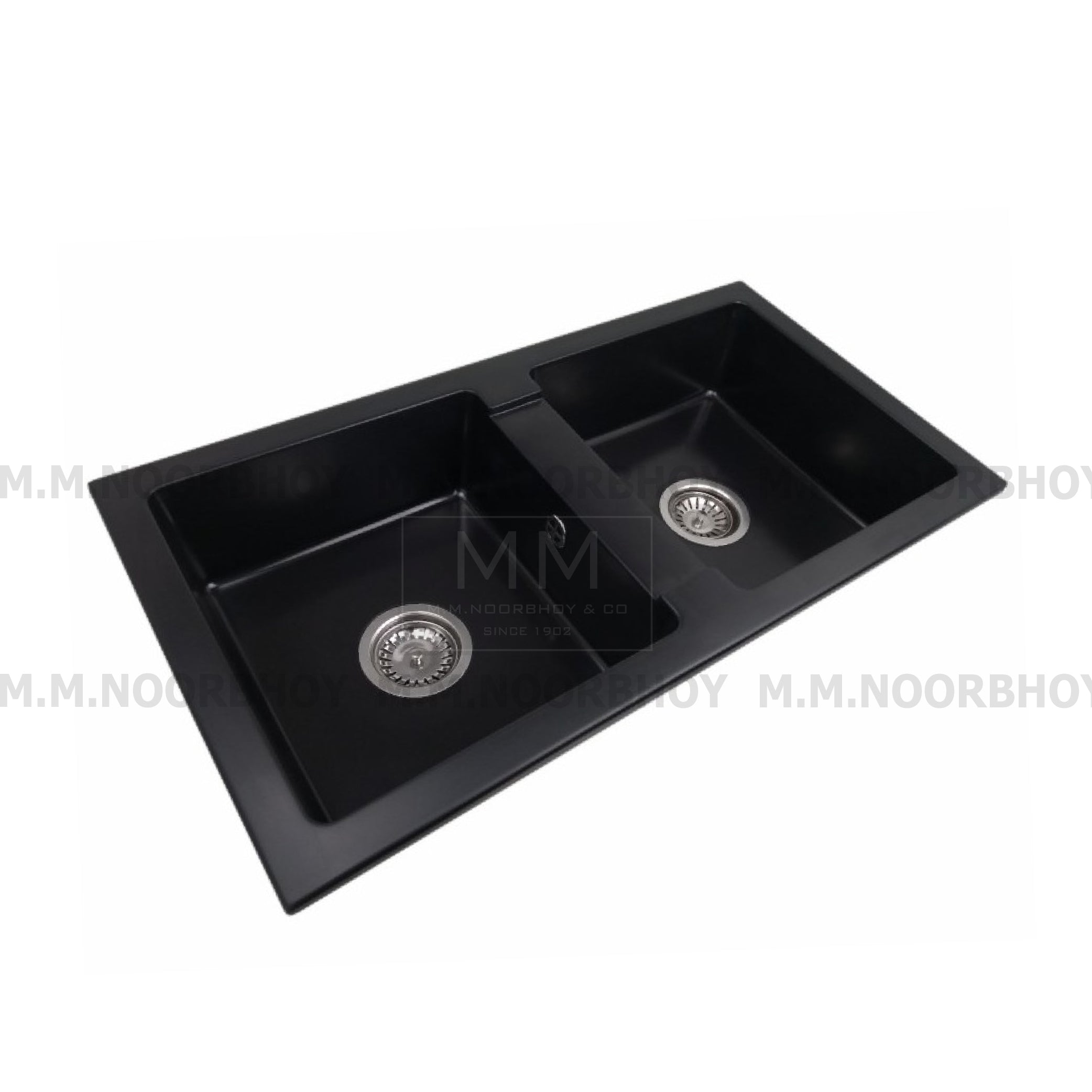 GC Granite Double Bowl Sink Black Color - GCSINKDGRNT.BL – M. M ...