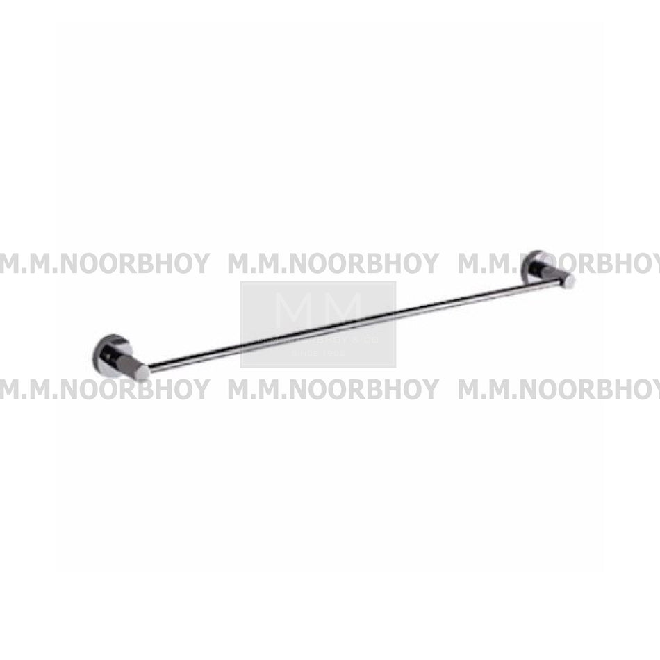 GC WTB 24 CP Round Base Towel Bar Single 24 Inch (600 mm) Wesda Round - GRABBARHEAVY