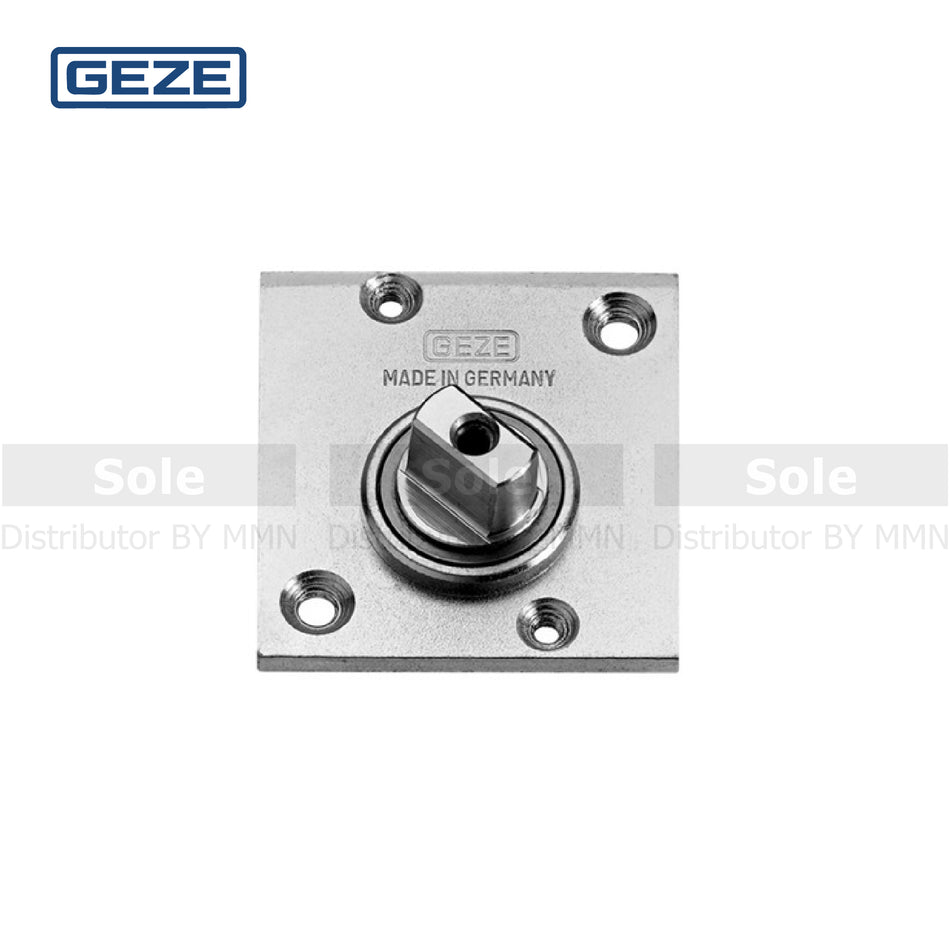 Geze Floor Mounted Pivot Bearing with Flat Tapered Spindle and Cover Plate - GEZE/FMP/TS137B/9009788