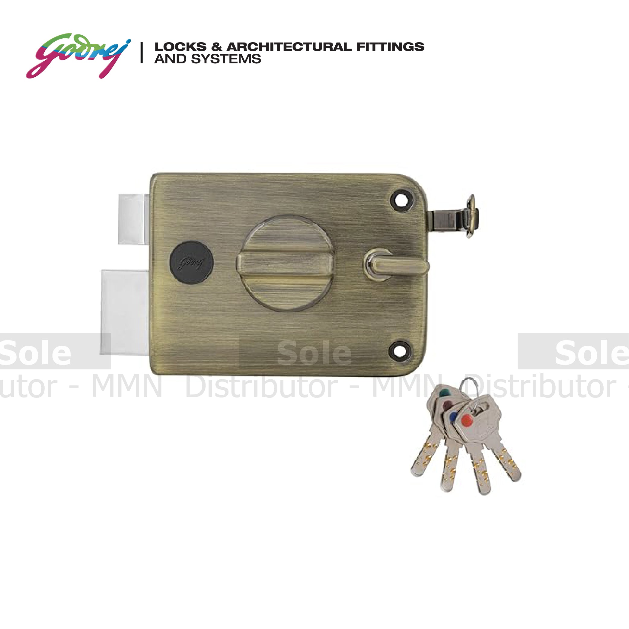 Godrej Twin-bolt Ultra XL + 1CK Inside Opening Antique Brass - GOD5761 ...