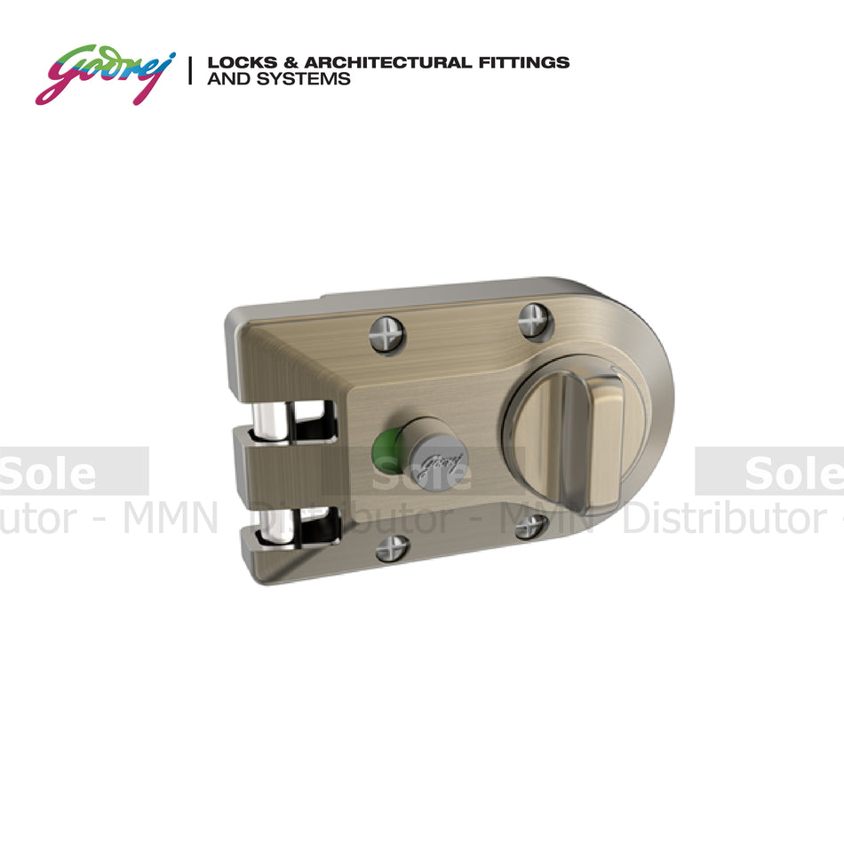 Godrej Locks Double Ball Ultra XL Vertibolt 1CK and 2C, Antique Brass, and Satin Nickel - GOD42