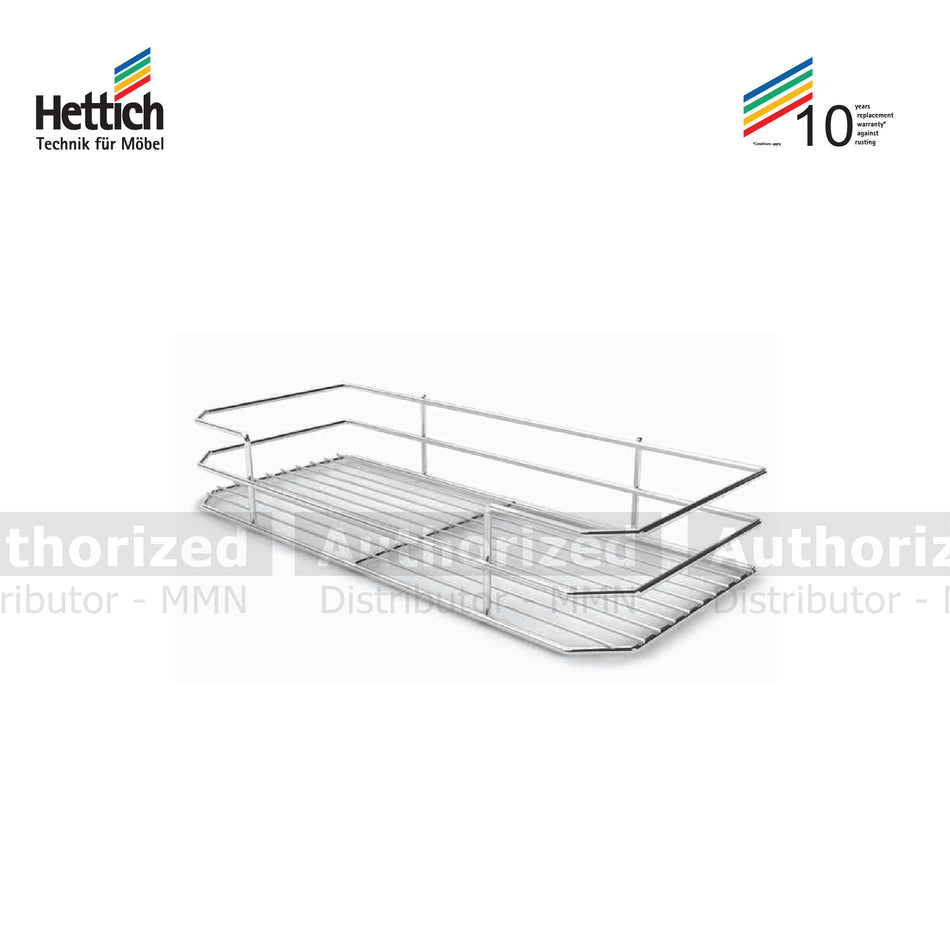 Hettich Larder Pullout With Soft Closing Suitable Cabinet 450mm Stainless Steel  - HT923636600