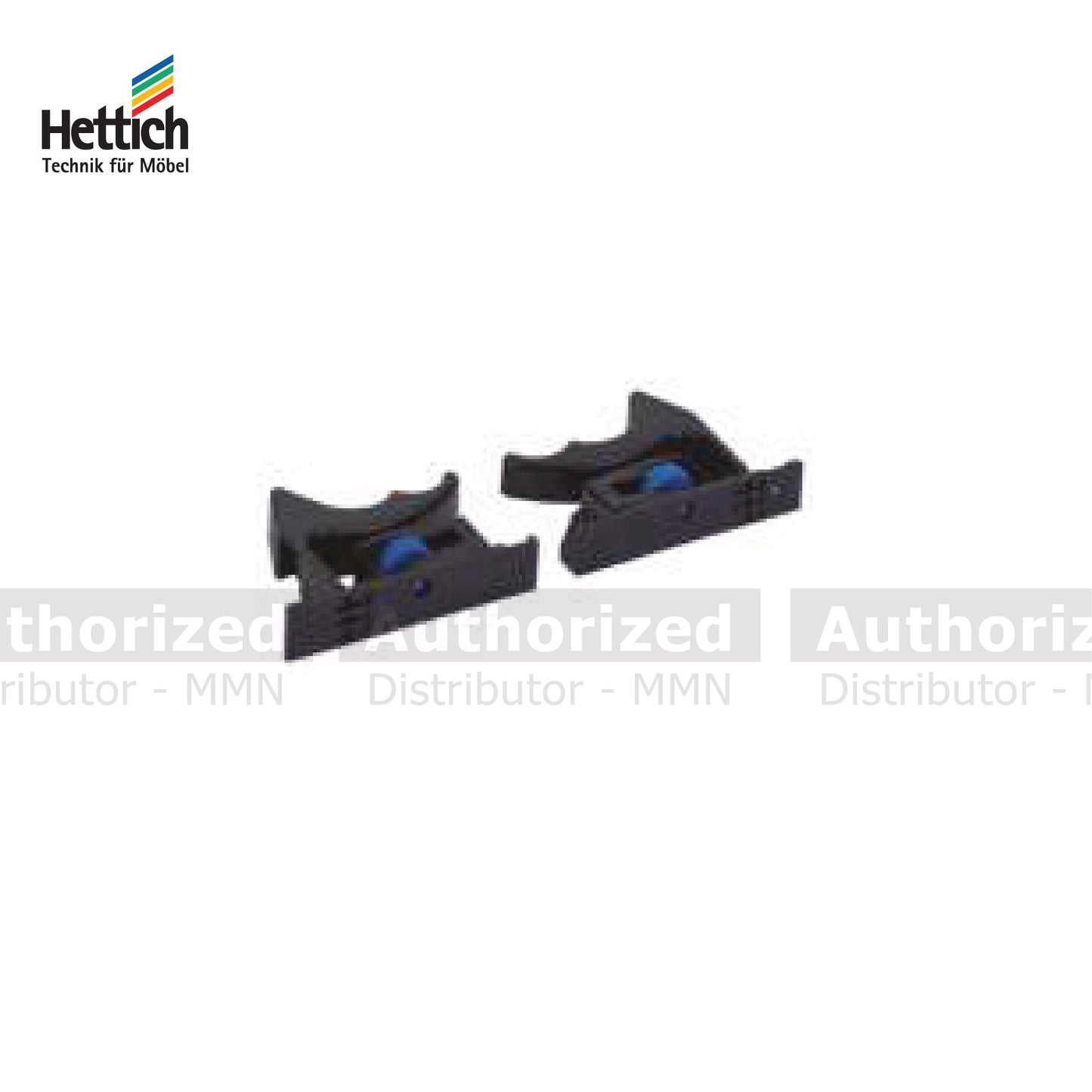 Hettich Coupling Height Adjustment For Quadro Railing, Left & Right Side, Plastic Black Colour - HT7580