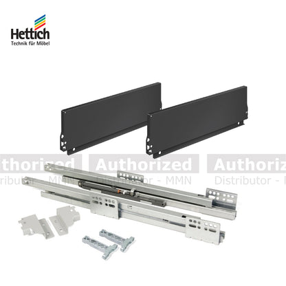 Hettich Atira Innotech & Quadro Railings Size 470mm Black Colour - HT924320200