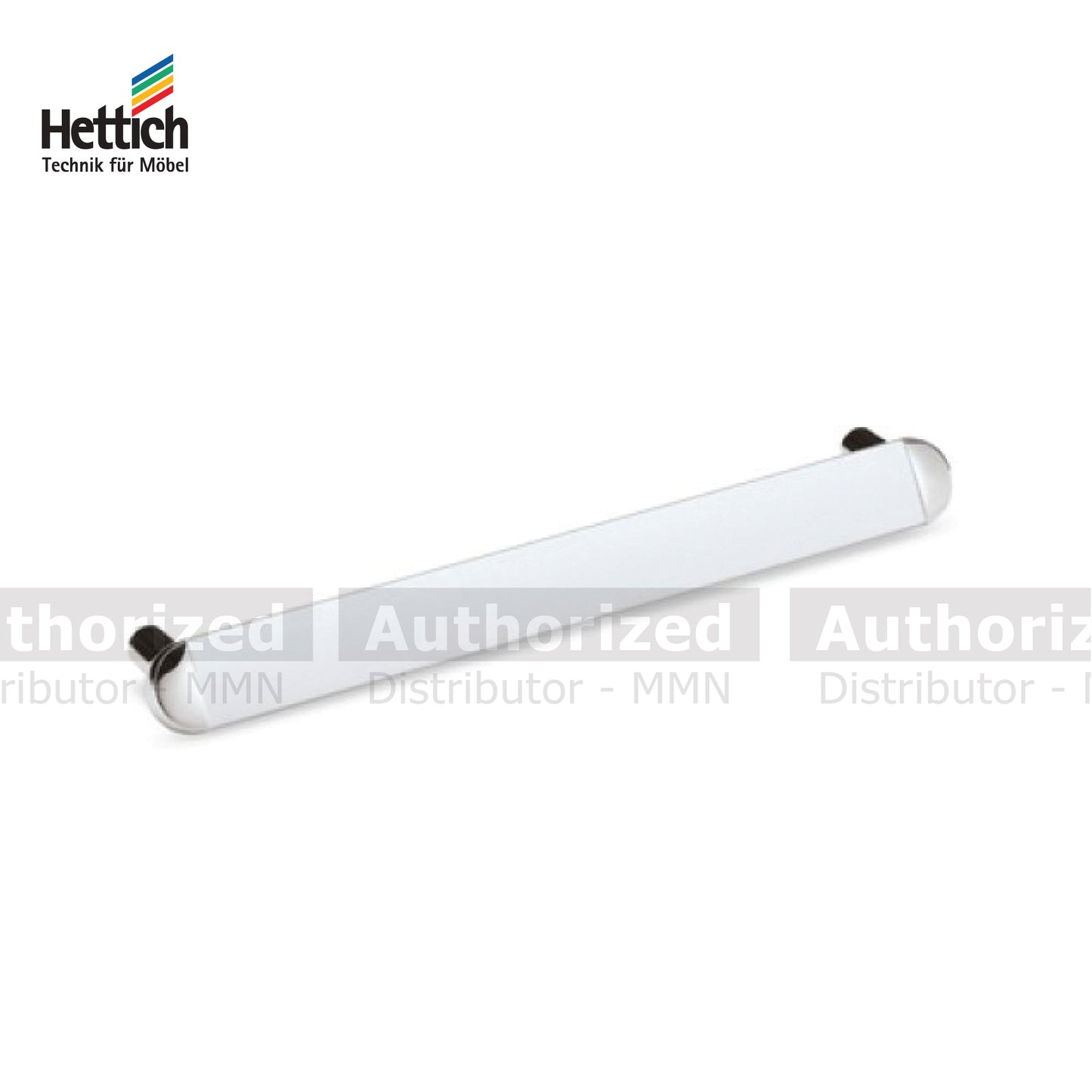 Hettich Palena Handle, Sizes 345,465,665 & 895mm, Aluminium Stainless Steel Finish - HT9105