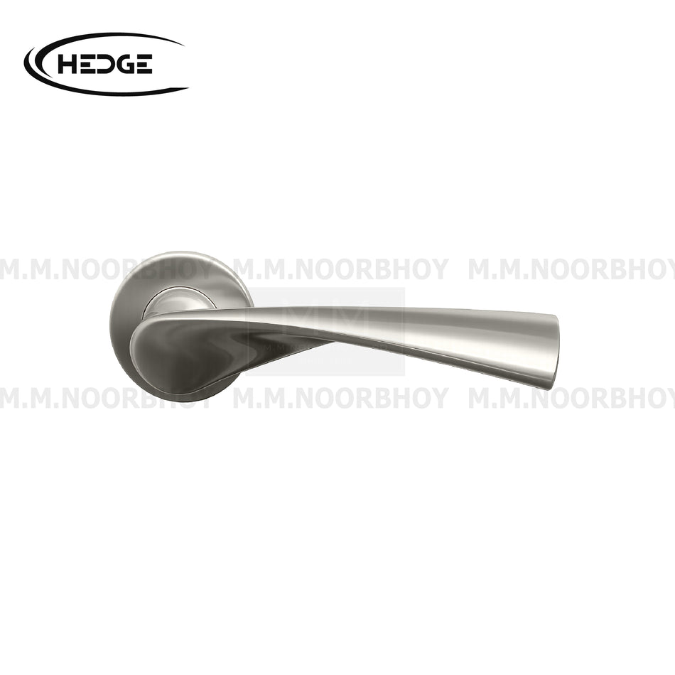 Hedge Solid Handle with Escutcheon Material SS304- SS Finish - Pair - HE/HAN/SS/LH1006