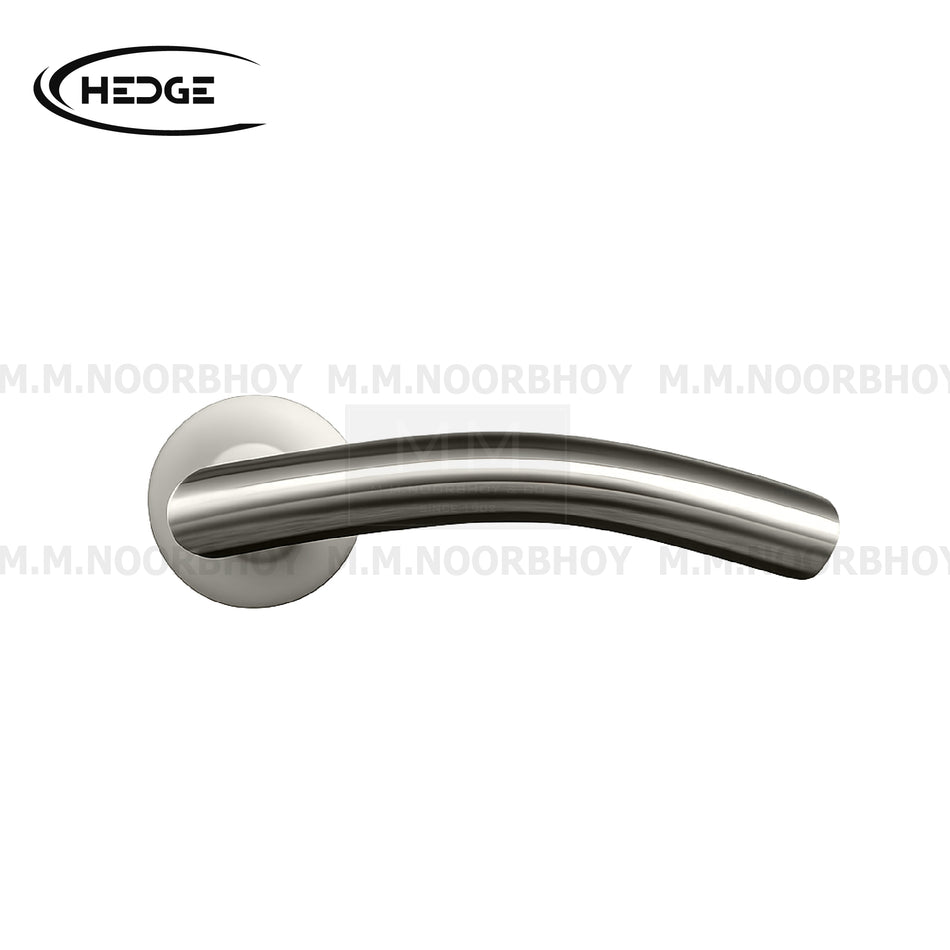 Hedge Hollow Tubular Handle with Escutcheon Material SS304- SS Finish - Pair - HE/HAN/SS/LH1011