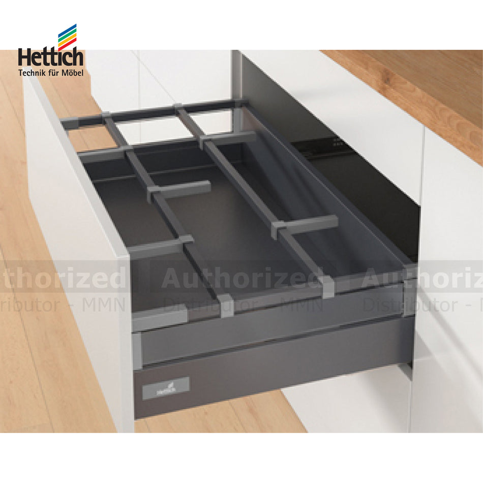 Hettich Innotech & Quadro Railing Left & Right 470mm Black Colour - HT924320400