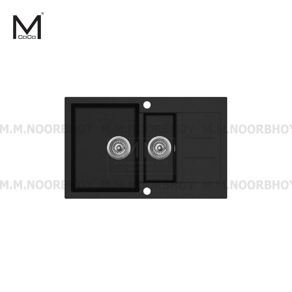 Mcoco Double Bowl with Drainboard Kitchen Sink Quartz Material - MCO/QZSK/TM/B0401