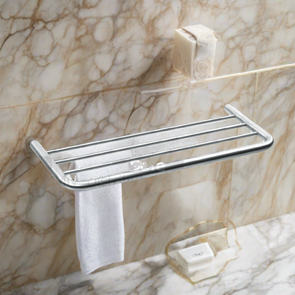 Kich Towel Rack For Bathroom , Size 450 & 650mm, Corrosion Resistance AISI Stainless Steel 316 Grade, Matt & Glossy Finish - KTTRC1