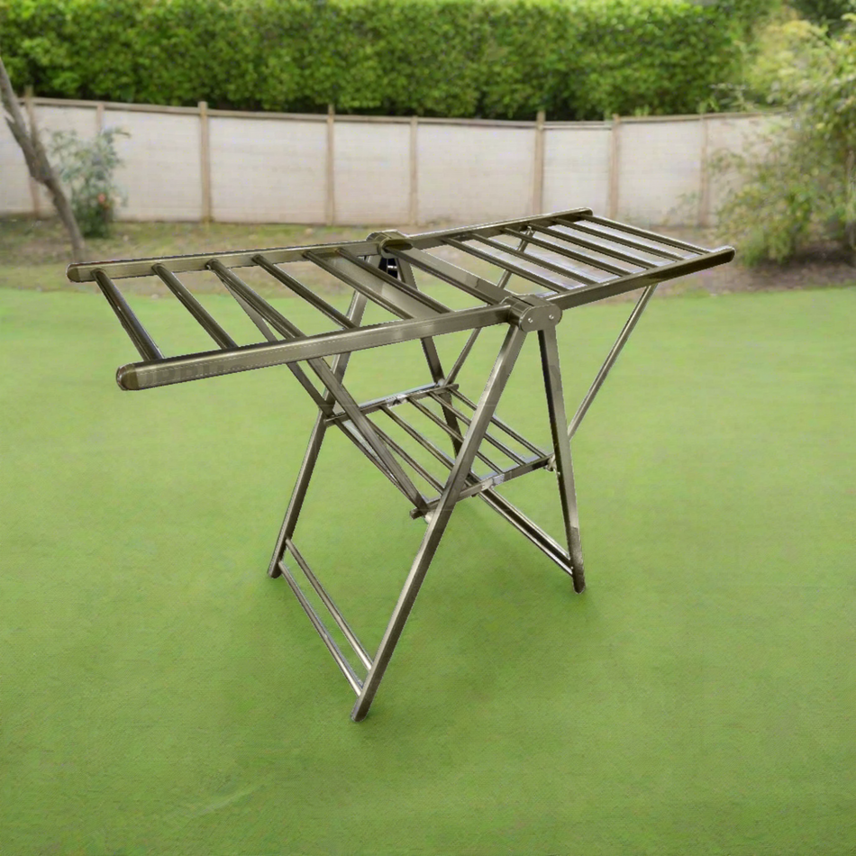 Mcoco Home Foldable Cloth Rack Stand Dimension 62x22x44 Inches Dark Green Colour - CR638C