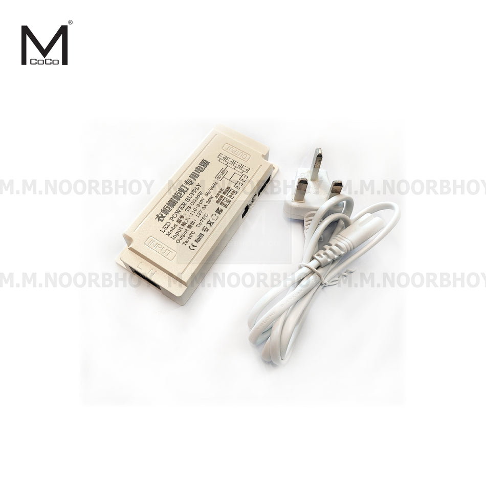 Mcoco Led Power Supply with Electric Wire White Color 36W and 60W - MCO/LD/SDLPA