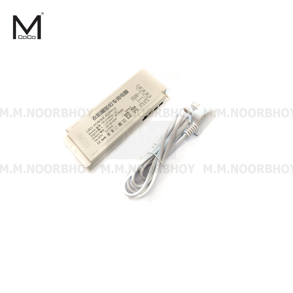 Mcoco Led Power Supply with Electric Wire White Color 36W and 60W - MCO/LD/SDLPA