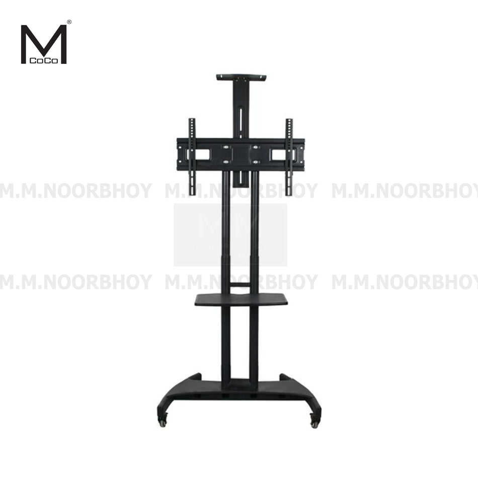 Mcoco Adjustable Mobile Stand with Wheels for  32"–75" TV & Smartboards Black Color -  MCO/TS/BLK/AVA1500