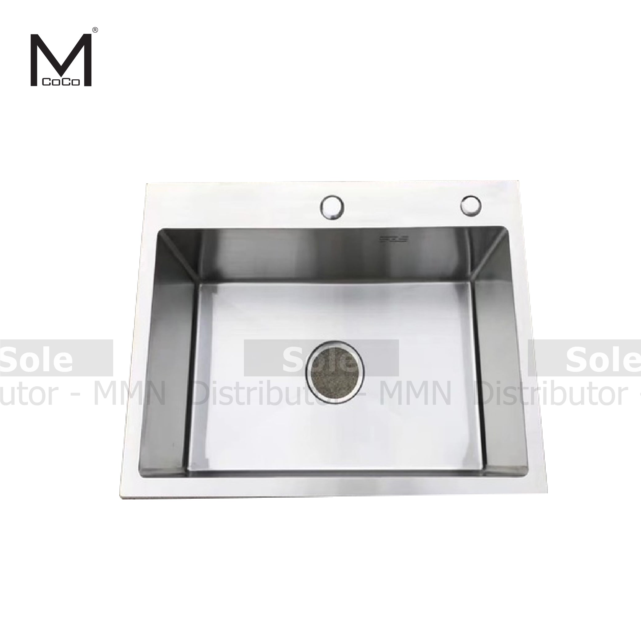 Mcoco Kitchen Sink Single Bowl SS304 Flat Edge Single Basin 800x450mm ...