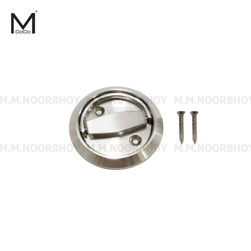 Mcoco B Recessed Sliding Door Pull Handle SS304 Hidden Closet Finger Flush Knob Each - MCOB/SSH/SS