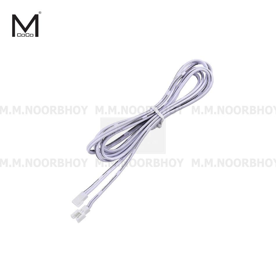 Mcoco White Color Wire for LED Lights 2 Meter Each - MCO/LWIR/WHT/2