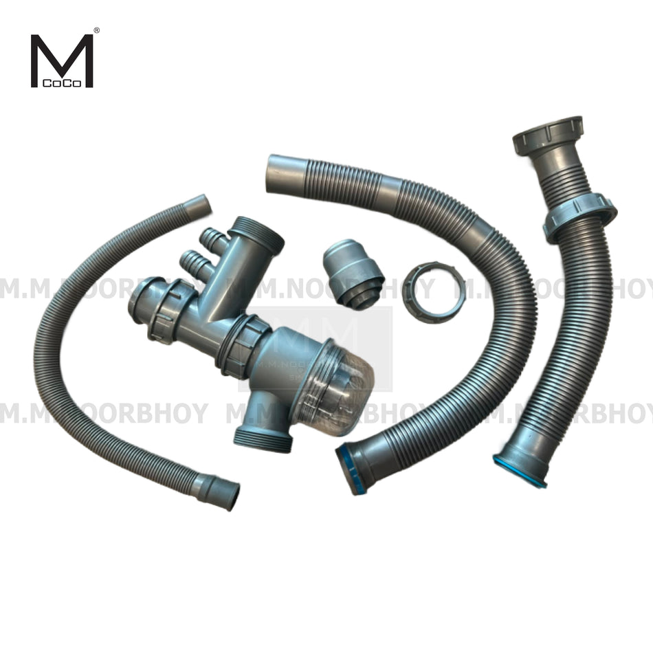 Double bowl sink siphon waste kit