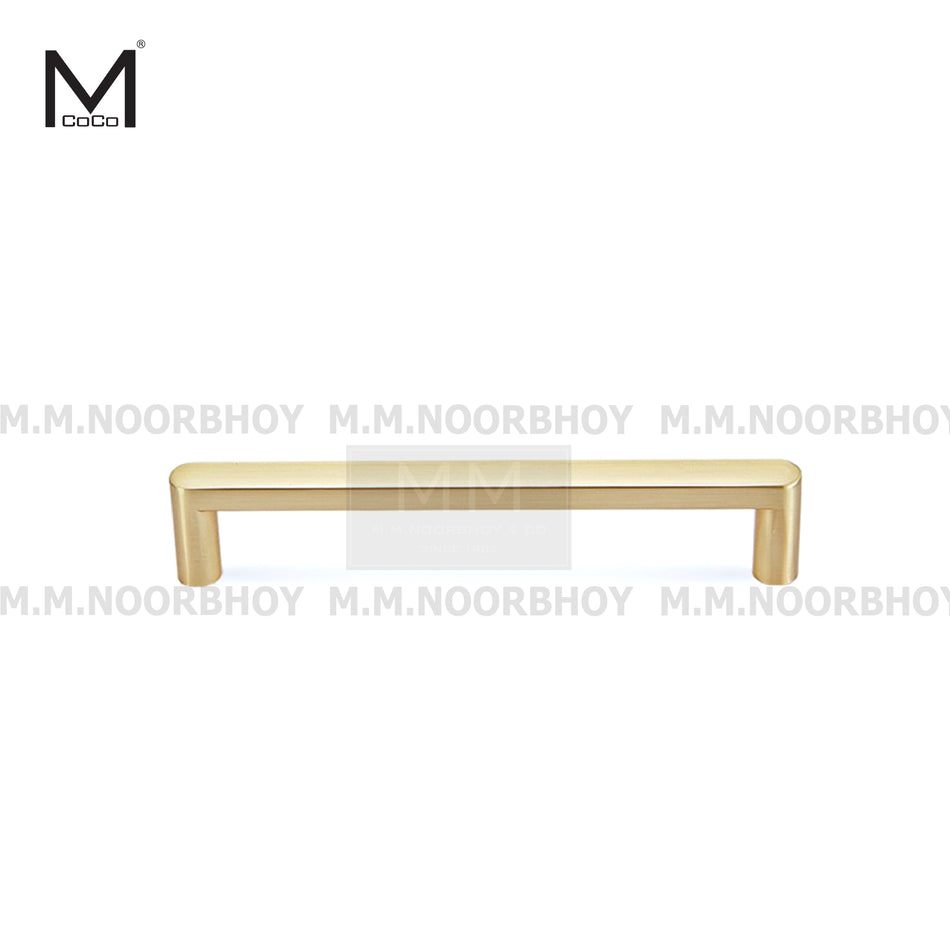 Mcoco Zinc Cabinet Handle Zinc with Brush Brass Finish and Grey Finish - MCO/CH/BB/8228