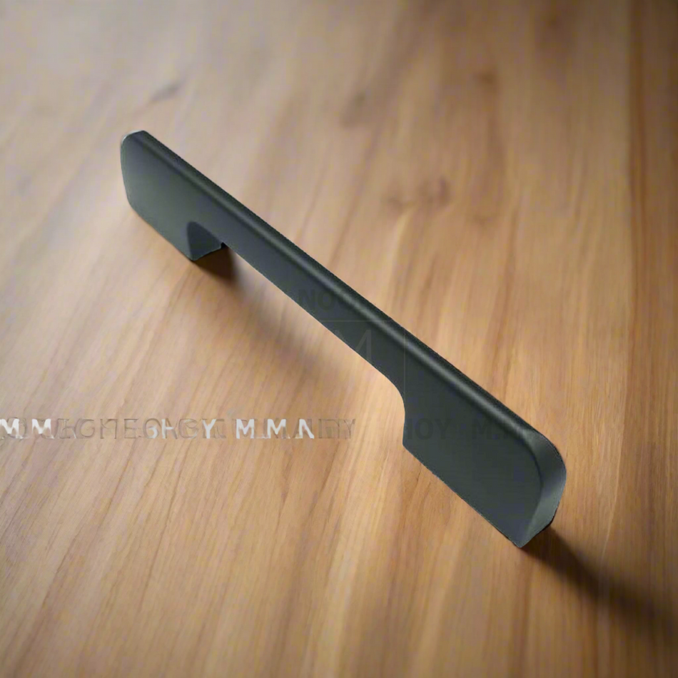 Mcoco Cabinet Handle Sizes 96 to 224mm Aluminium Stainless Steel Grey & Matt Black Finish - 1084A.