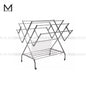 Mcoco Stainless Steel Floor Drying Rack Black Color Each - YT-SSFDR-M02-W