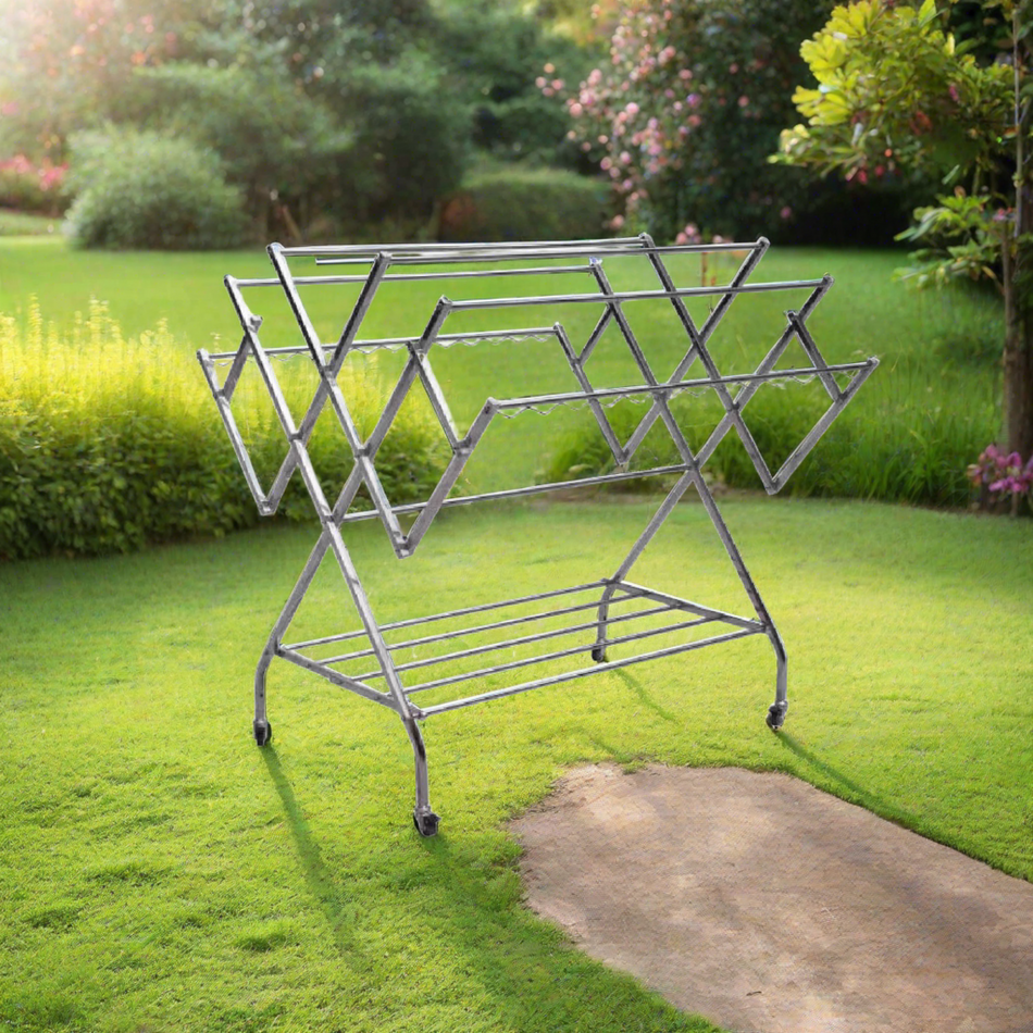 Mcoco Stainless Steel Floor Drying Rack Black Color Each - DR-W20