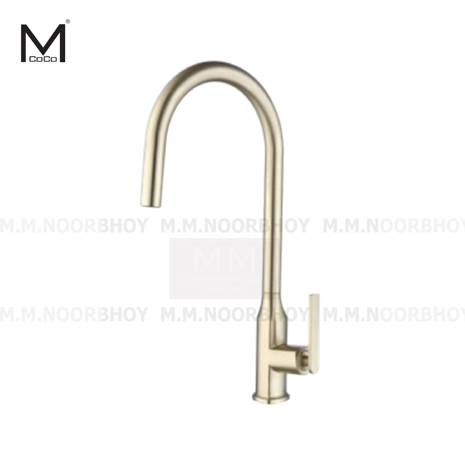 Mcoco Kitchen Pullout Mixer Faucet Gold and Matte Black 44.7x9.5x21.5cm Each - FU-1084GD