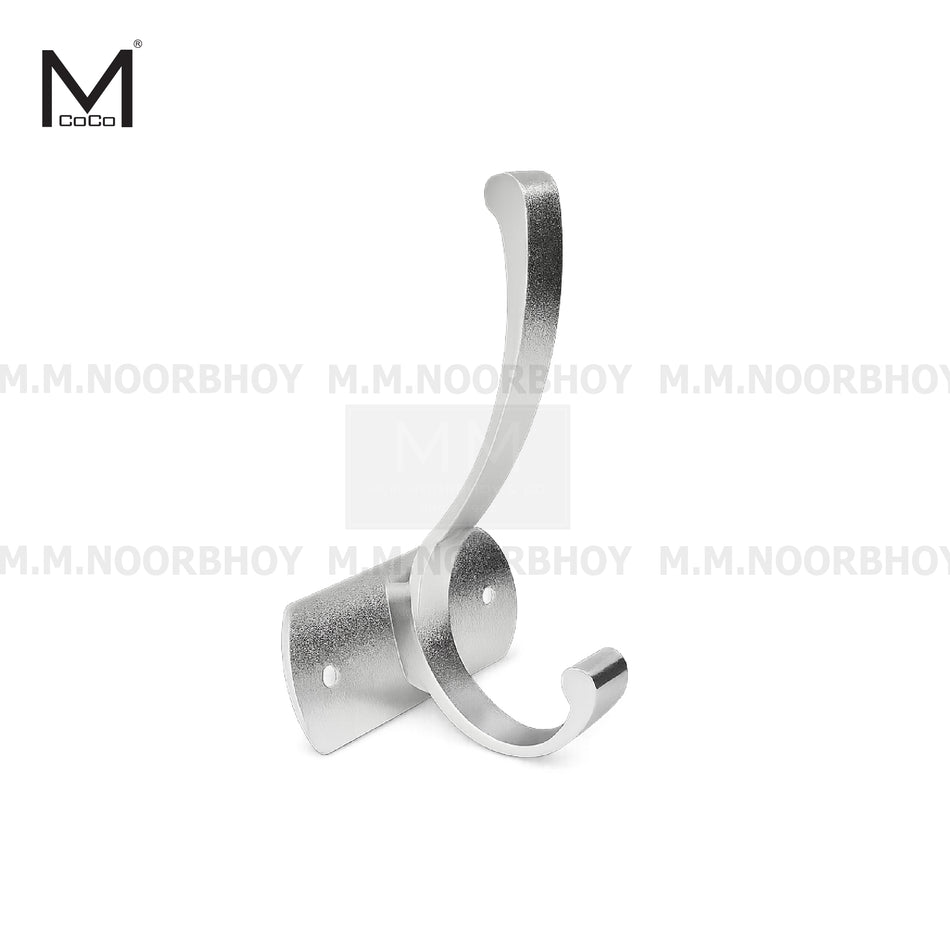 Mcoco Aluminium Robe Hook Silver Color Each - MCO/HK/SIL/D114B