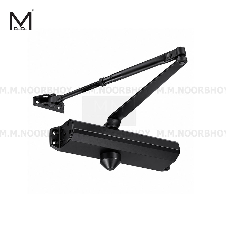 Mcoco Door Closer Non Hold Open, Weight Capacity 35 to 65Kg Black, Silver & White Colour - M061