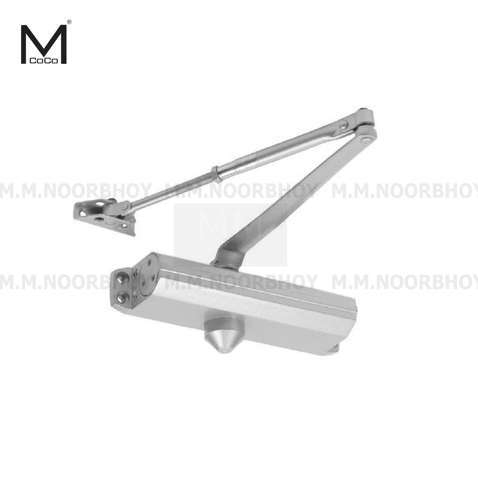 Mcoco Door Closer Non Hold Open, Weight Capacity 35 to 65Kg Black, Silver & White Colour - M061