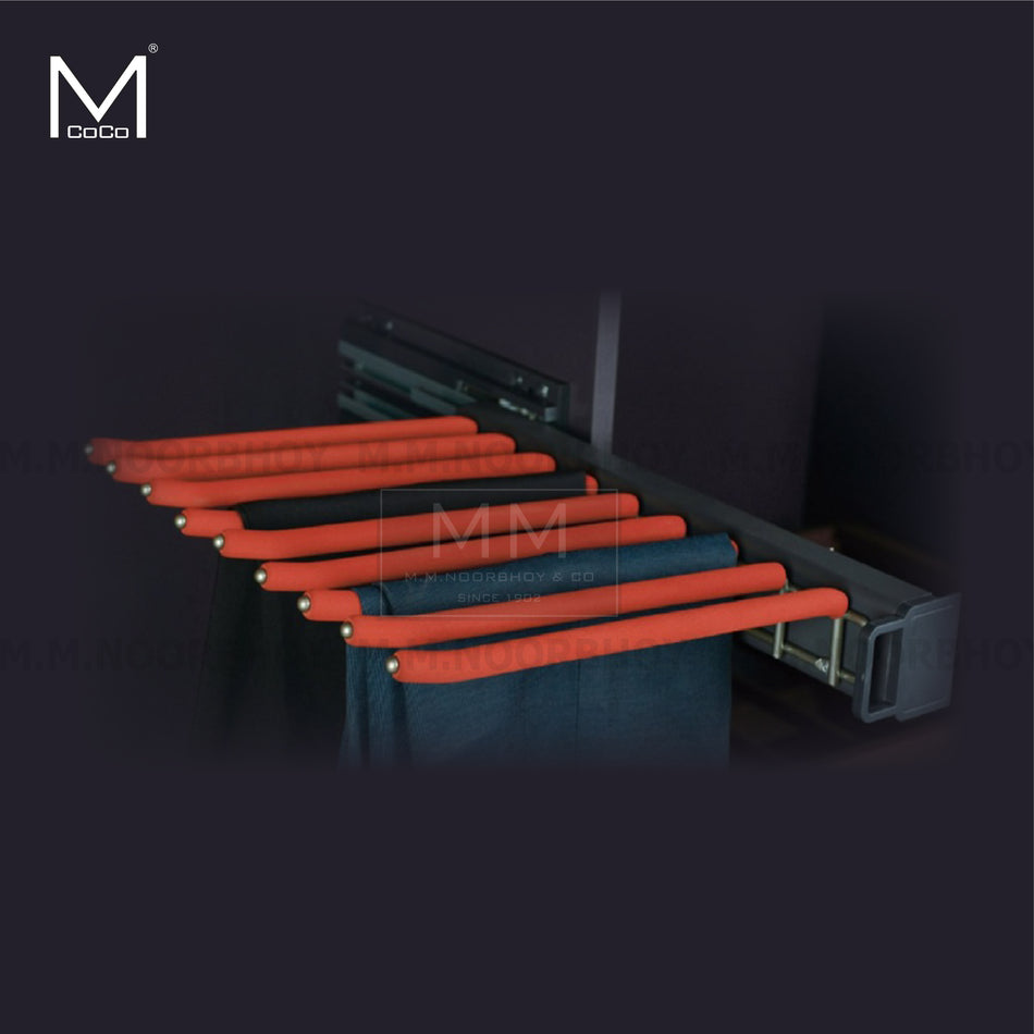 Mcoco Side Mounting Trouser Rack Left Side with Aluminium, Plastic, Iron and Sponge - MCO/WP/MG/DYL12L