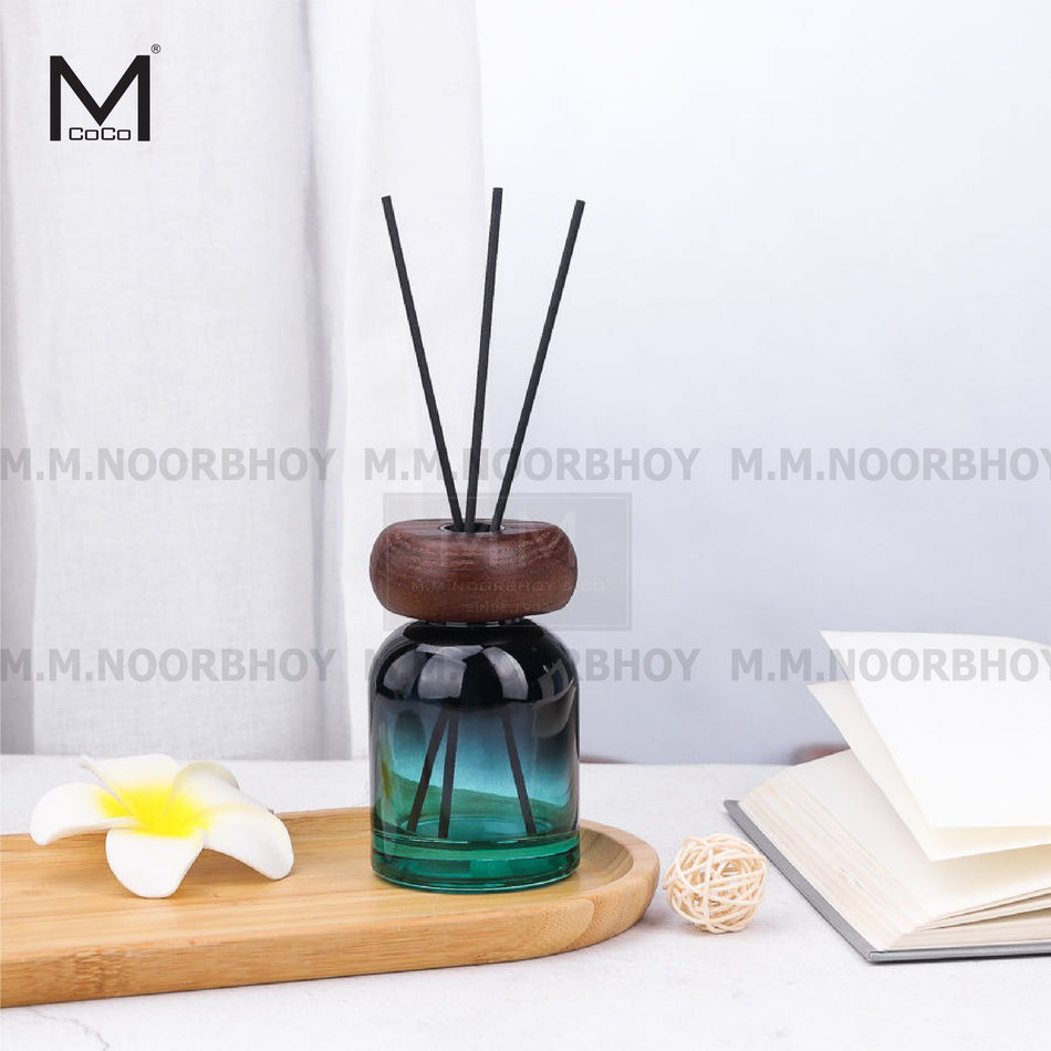 Mcoco Norwegian Wood Blue Wind Chime Fragrance with Aromatherapy Scented Oil Reed Diffuser Set - MCO/RDS/NORW