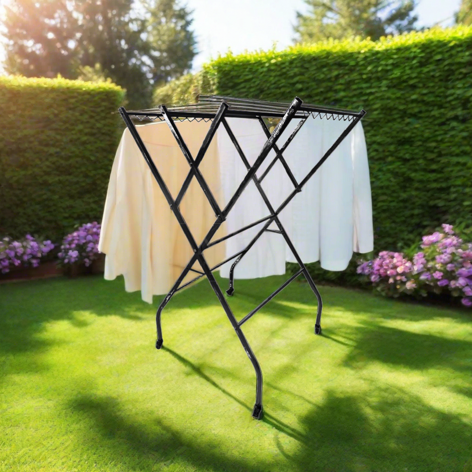 Mcoco Stainless Steel Floor Drying Rack Black Color Each - DR-03W