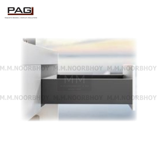 Pag 20inch (500mm) Grey Colour Slim Box Drawer System Panel Height 84mm, 116mm and 196mm & Internal Height 68mm, 100mm and 180mm Set - FFVS