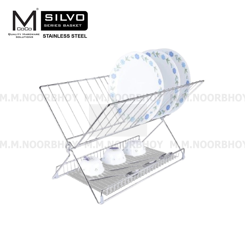 Mcoco Silvo Multipurpose Kitchen Portable Rack With Dip Tray Each - MCOSV/PDR/SS/PDR